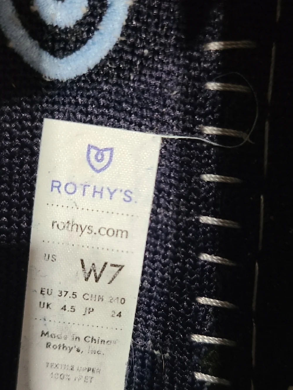 Rothy's Navy Knit Penny Loafers - Women's Slip-On - Picture 7 of 7